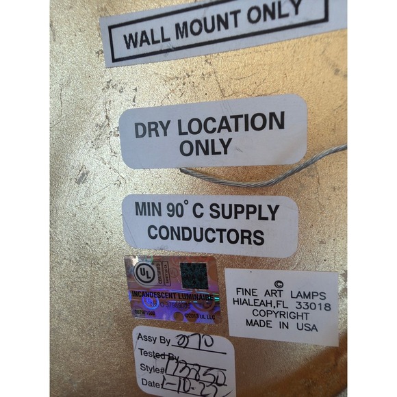 Fine Art Lamp Crystal Laurel Set of 2 Wall Sconces Heavy Cut Crystal Luxury - Picture 9 of 9